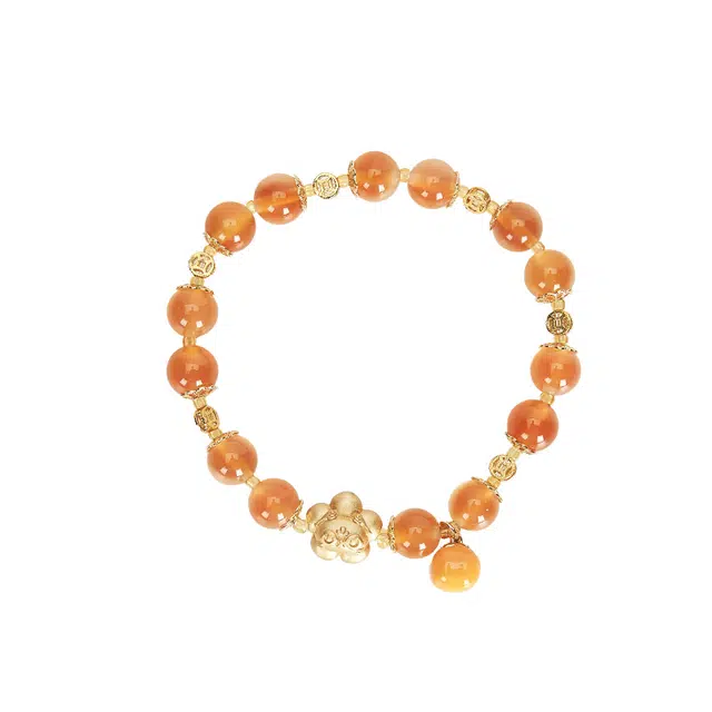 大英博物馆 巴斯特系列 高颜值 柿柿如意 糖心#好运 玛瑙 手串 女款