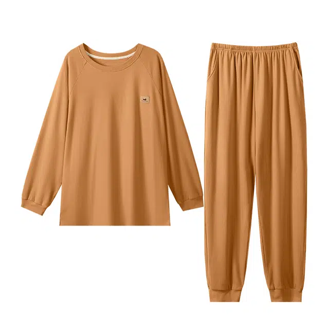 好福份 秋季简约风睡衣家居服套装 男款