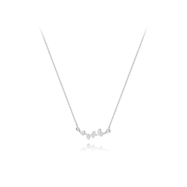 【纯银999 | 三生有杏】 凤祥囍事 老凤祥 经典百搭小众设计轻奢精致高级感简约时尚学生日常通勤约会温柔气质可调节锁骨链 足银 项链 女款