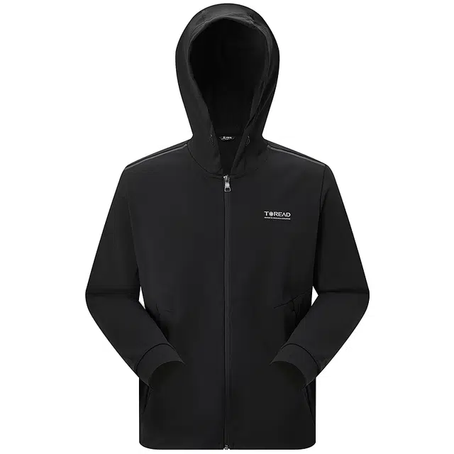 探路者  户外运动休闲简约舒适百搭  软壳衣  男款