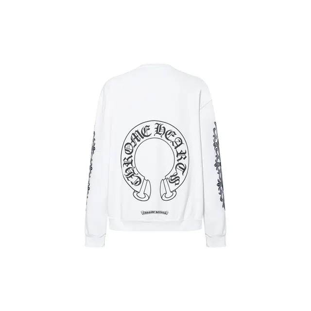 Chrome Hearts Logo Crewneck Sweatshirt White