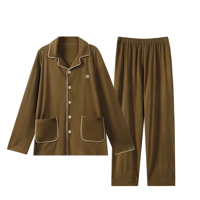 好福份 秋冬季德绒保暖家居服 男款