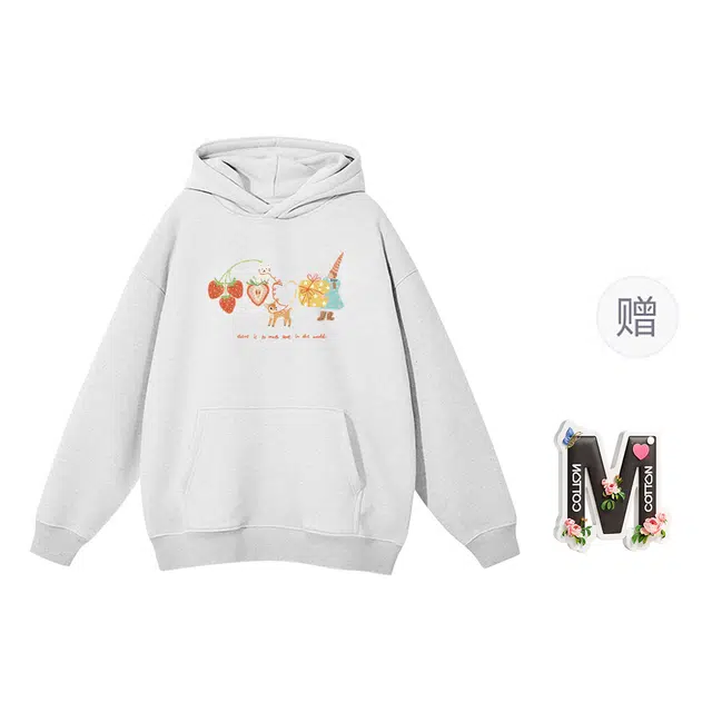 棉购 卡通百搭通勤简约卫衣 女款