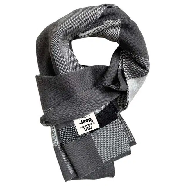 Jeep Knit Plaid Scarf