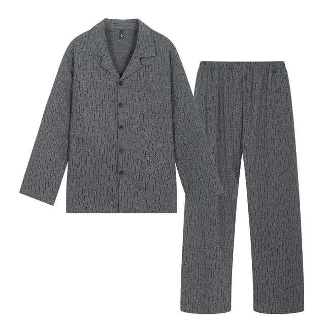 好福份 春秋季爽肤棉家居服套装 男款