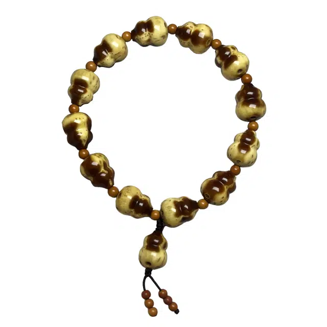 子婳 诸事顺利招财转运菩提葫芦光珠文玩佛珠盘玩小众设计复古时尚简约百搭手饰#好运 紫金鼠 手串 男女同款情侣款