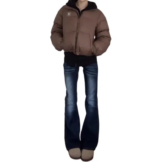 么宁 水洗微喇叭高腰紧身显瘦百搭直筒马蹄长裤潮牛仔裤 女款