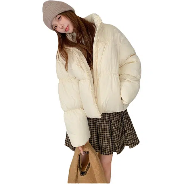 思蓓儿 大码胖妹妹冬季韩版宽松加厚面包服棉衣棉服 女款