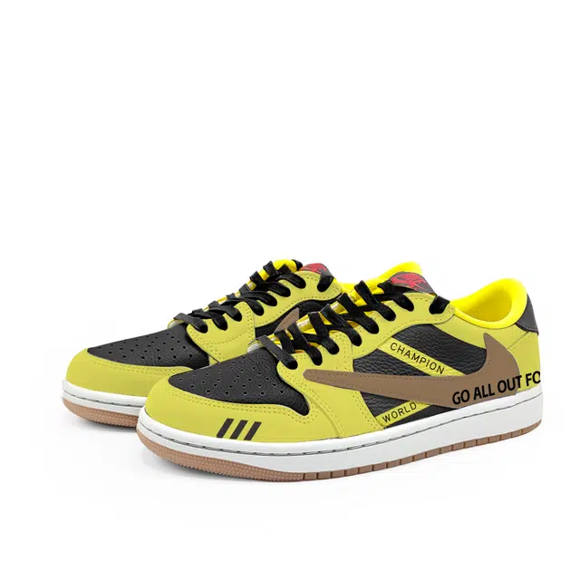 Travis Scott x Air Jordan 1 Low OG "Black Yellow Brown"