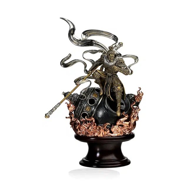 【非遗手工】 喜三福 精工铜雕悟空斗战胜佛香炉 黑神话大闹天宫客厅玄关书房茶桌装饰 供奉艺术收藏品 #好运 铜 摆件 男女同款情侣款