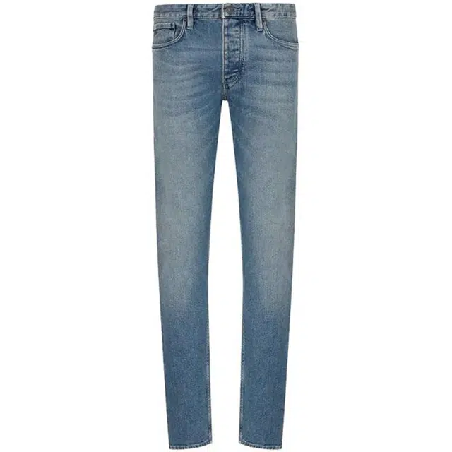 EMPORIO ARMANI J75 Slim-Fit Vintage-Look Denim Jeans