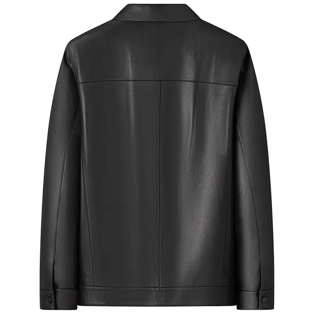 梦特娇 时尚日常百搭潮流简约舒适休闲皮衣 男款