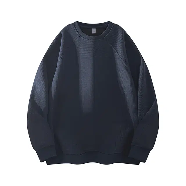 马员外 复古美式圆领百搭时尚简约宽松卫衣 男女同款