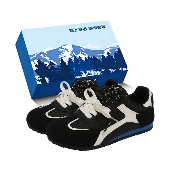 小鹿米利 透气休闲轻便软底运动单鞋小白鞋德训鞋 低帮 板鞋 女