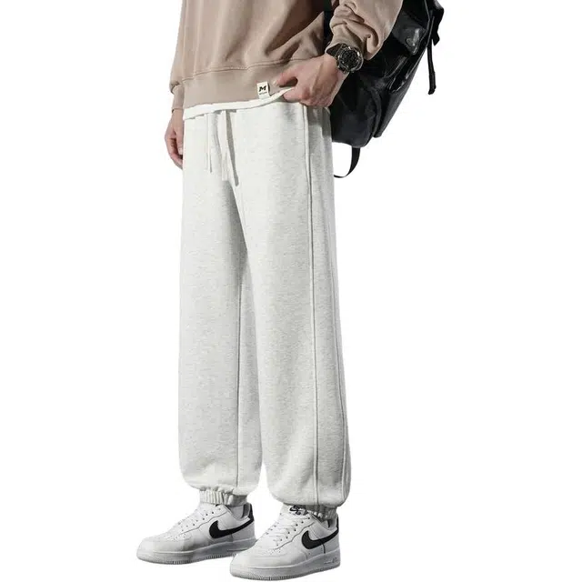 马员外 舒适百搭时尚潮流潮牌春秋运动裤卫裤户外束脚宽松休闲裤 男款