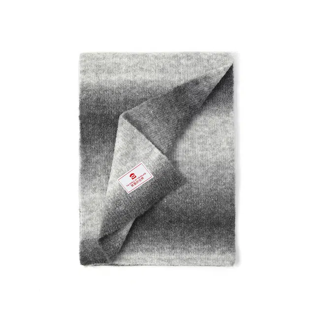 宫里的世界 拼色复古通用 腈纶 绒线围巾 男女同款情侣款