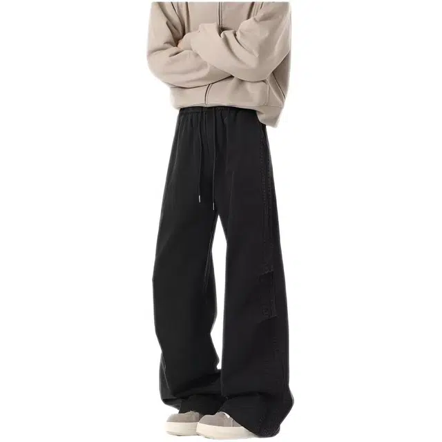 木木兔 美式复古重磅直筒运动户外男百搭工装裤潮牌休闲裤 男款