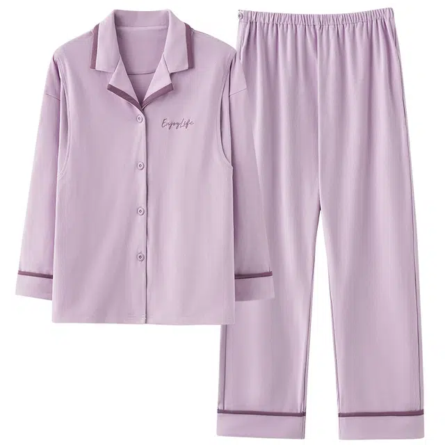 俏薇妮 德绒春秋冬季月子服哺乳孕妇产妇加厚产后待产家居服睡衣套装 女款