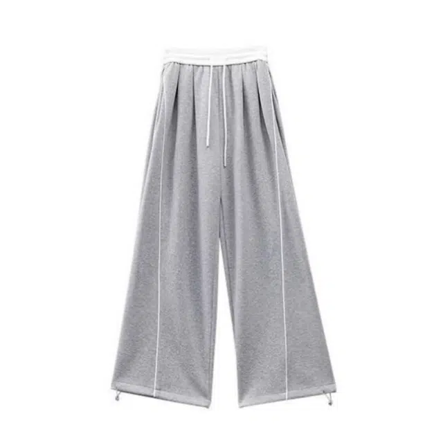 囍鱼少女 美式运动裤女春秋休闲显瘦阔腿直筒宽松跳舞裤工装裤 女款