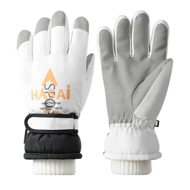 俞兆林 冬季加绒厚户外防寒滑雪男孩玩雪防泼水保暖防寒学生骑行防风东北零下御寒防冻 加厚 运动手套 儿童款