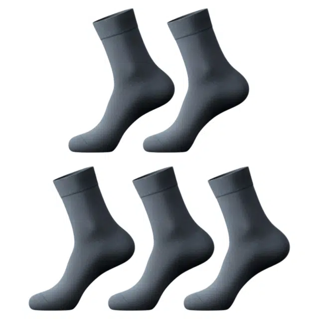 潞优野 高级感袜子男男士长袜纯棉防臭秋冬男袜全棉商务子男中筒袜 男款
