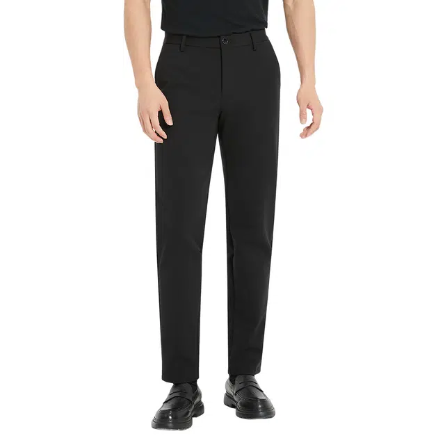 利郎 品味商务纯色侧翻插袋合体弹力百搭休闲裤 男款