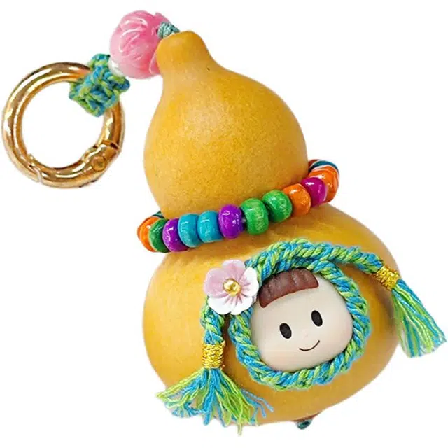 得笙陌 多妹可爱包包挂钥匙扣创意设计#好运 葫芦 挂件 男女同款情侣款