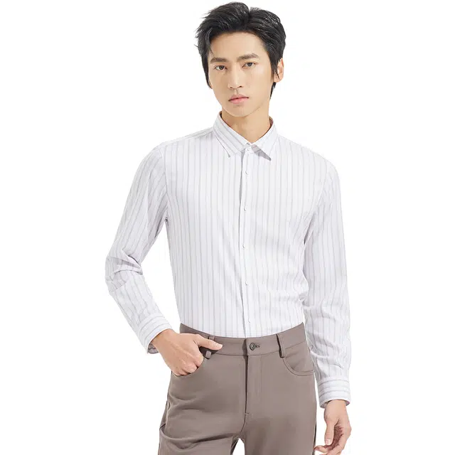 利郎 品位商务条纹质感休闲通勤衬衫 男款