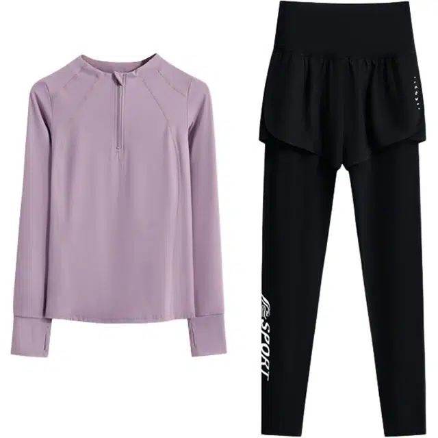 婉町蒂诺  时尚简约百搭休闲日常健身  瑜伽套装  女款