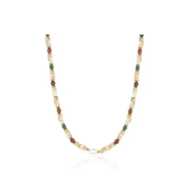 多巴胺米珠 艾卡拉 波西米亚设计 合金 项链 男女同款情侣款