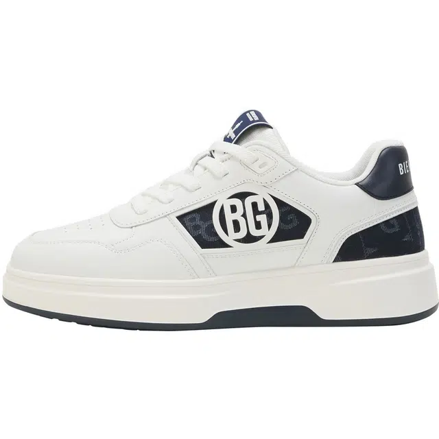 比音勒芬 头层牛皮 静默复古老钱风穿搭舒适百搭时尚大气气质都市质感基础厚底休闲 低帮 板鞋 男款