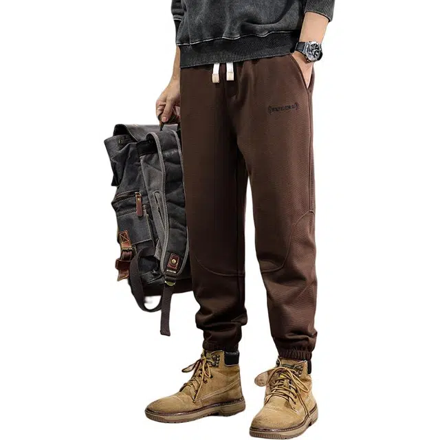 遨宇 美式经典复古潮流极简风潮牌刺绣运动百搭休闲裤 男款