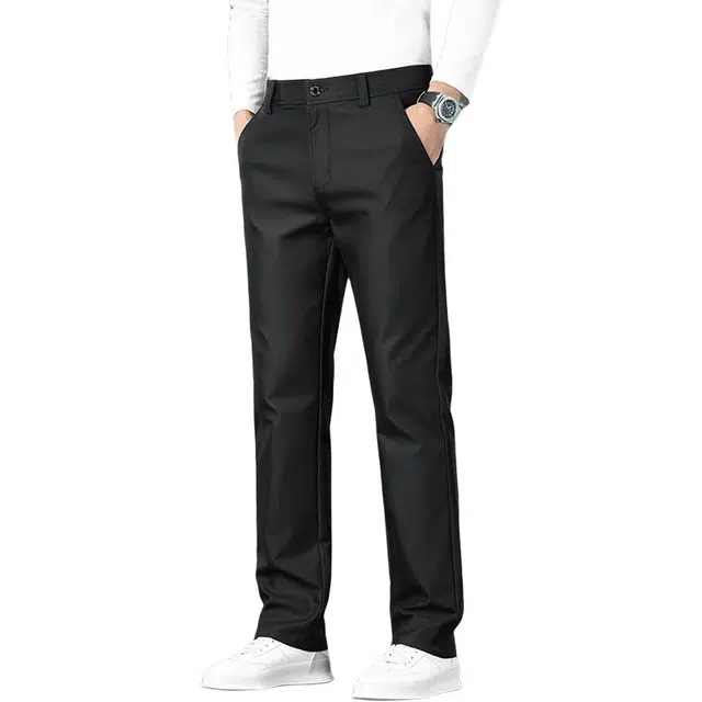 炳盛 高端商务男士春秋款宽松直筒裤男款百搭弹力长裤西裤子休闲裤 男女同款
