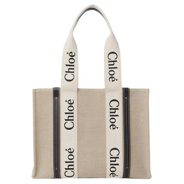 Chloe Woody Logo Tote