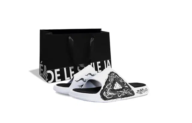 【定制球鞋】 匹克 态极 礼袋款 舒适 运动 潮流 户外 静音防磨一字拖鞋 男女同款