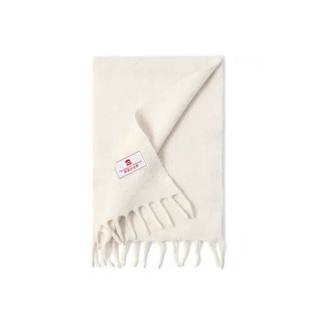 宫里的世界 简约保暖 涤纶 绒线围巾 男女同款情侣款