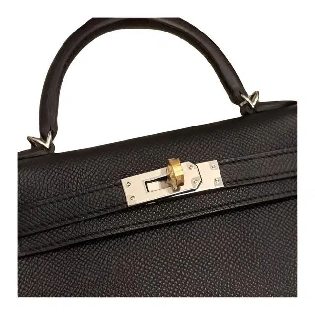 HERMES Mini Kelly Epson 89 Noir