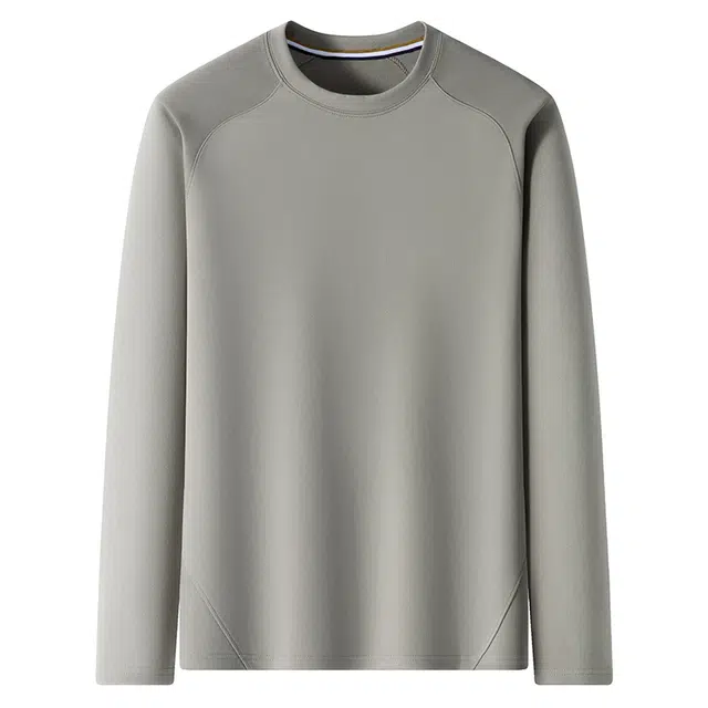 卡丹狄诺 双面空气层男士秋冬季时尚拼接工艺潮流亲肤舒适高弹运动休闲打底衫男圆领卫衣 男款