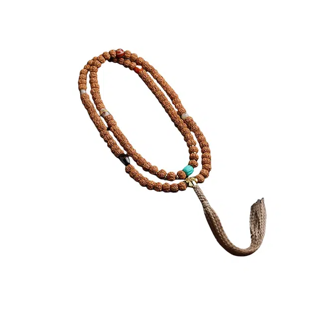 茂琼 八方来财柿柿如意万事顺遂新中式国风树王爆肉原籽佛珠手持五瓣文玩盘玩复古国潮时尚精致高级文玩#好运 金刚菩提 手串 男款