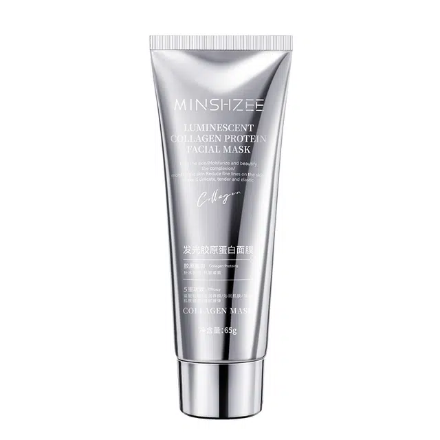 茗希芝胶原蛋白发光人皮涂抹面膜 紧致保湿滋润 油性肤质干性肤质混合型肤质多种肤质中性肤质痘痘肌油痘肌