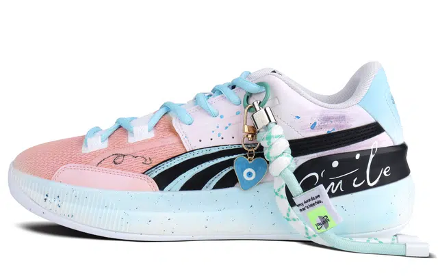 PUMA Clyde Hardwood Team Sea Salt Blood Orange