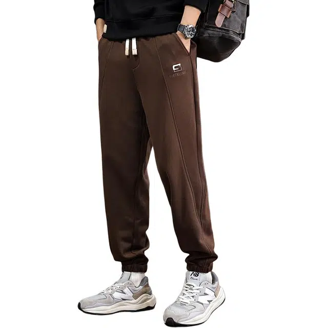 遨宇 美式经典复古潮流秋季高端极简风宽松大码运动户外潮流百搭束脚长裤休闲裤 男款