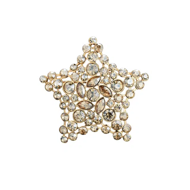 兰盈 奥地利水晶#好运 环保合金 胸针 男女同款情侣款