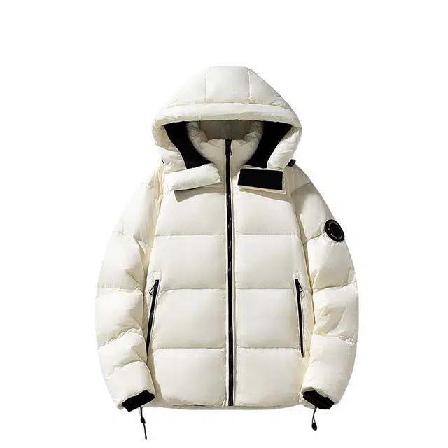 红豆 基础款纯色休闲防风保暖加厚户外运动日常通勤羽绒服外套 男女同款