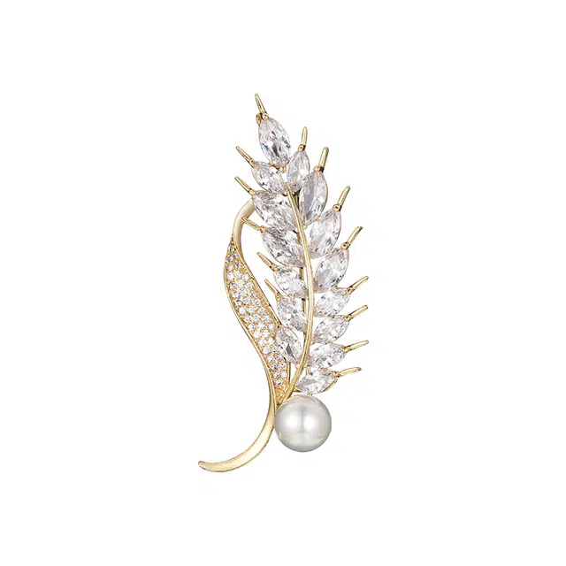 兰盈 麦穗#好运 人造水晶 胸针 男女同款情侣款