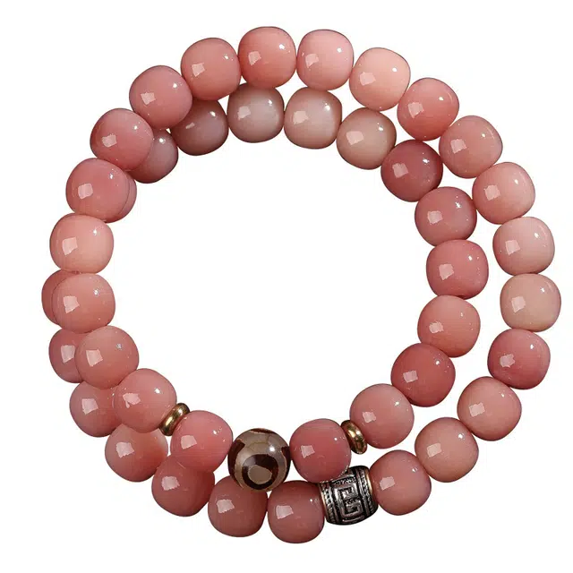 聆听花开 镜光影转运珠文玩手持学生佛珠盘#好运 菩提根 手串 男女同款情侣款