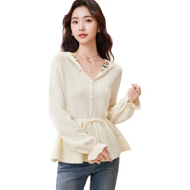 爱依服 法式温柔淑女文艺风衬衫 女款