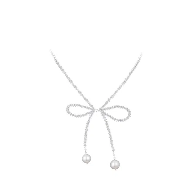 兰盈 蝴蝶结轻奢小众时尚百搭#好运 合金 项链 女款