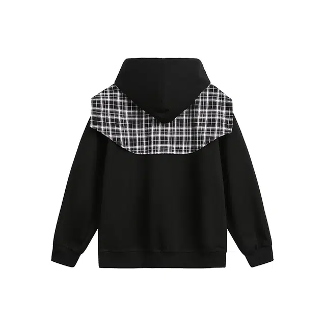 欧路得 欧路得 假两件披肩连帽男女秋季潮牌设计感纯色帽衫高街百搭宽松外套卫衣 男款