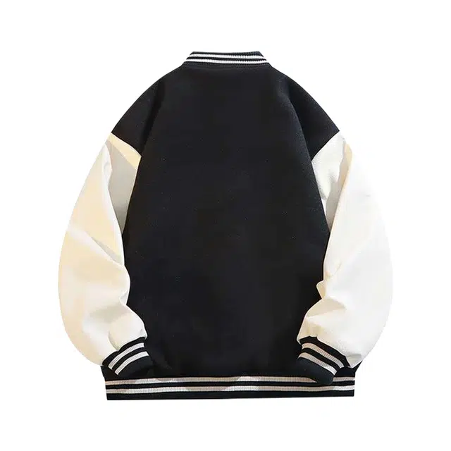 加荣 美式复古棒球服外套男秋季潮牌高街拼色夹克男款宽松休闲开衫卫衣男士时尚高端衫男装小众设计感帅气青少年运动上衣 男女同款